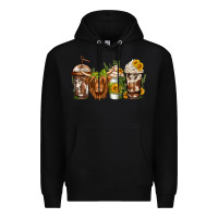 Black longhaired cow coffee Premium Hoodie - Jasminsmagicworld
