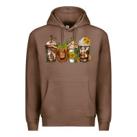 Chestnut longhaired cow coffee Premium Hoodie - Jasminsmagicworld