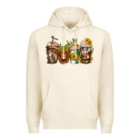 Tofu longhaired cow coffee Premium Hoodie - Jasminsmagicworld