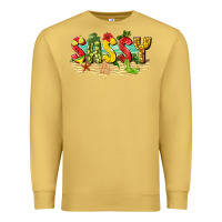 Antique Gold sassy beach Premium Sweatshirt - texasbilliewilder