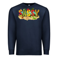 Navy sassy beach Premium Sweatshirt - texasbilliewilder