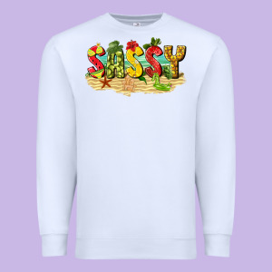 Sassy Beach Premium Sweatshirt Designed By Texasbilliewilder