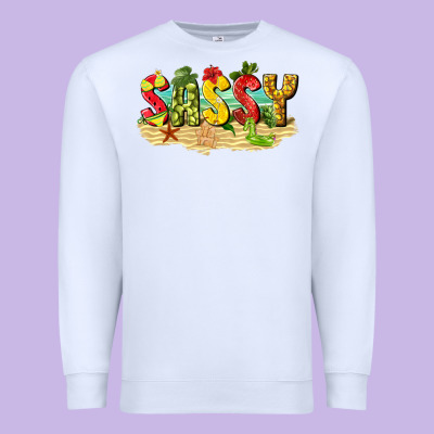 Sassy Beach Premium Sweatshirt Designed By Texasbilliewilder