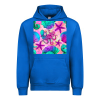Cobalt summer beach seamless pattern Urban Hoodie - BundleAndBundleShop