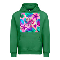 Emerald summer beach seamless pattern Urban Hoodie - BundleAndBundleShop