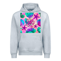 Heather Grey summer beach seamless pattern Urban Hoodie - BundleAndBundleShop
