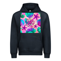 Navy summer beach seamless pattern Urban Hoodie - BundleAndBundleShop