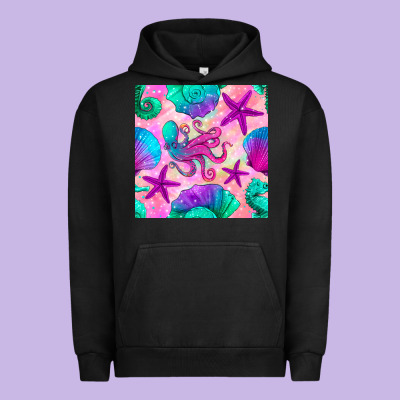 Summer Beach Seamless Pattern Urban Hoodie Designed By Bundleandbundleshop