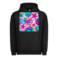 Pigment Black summer beach seamless pattern Urban Hoodie - BundleAndBundleShop