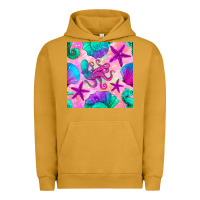 Pigment Peanut Butter summer beach seamless pattern Urban Hoodie - BundleAndBundleShop