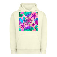 Pigment Pistachio summer beach seamless pattern Urban Hoodie - BundleAndBundleShop