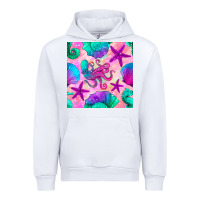 White summer beach seamless pattern Urban Hoodie - BundleAndBundleShop