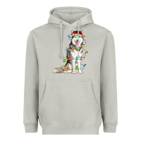 Moon Dust Husky Christmas Lights Heavyweight Hoodie - RanaPortraitStore