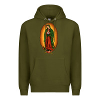 Army Green our lady of Guadalupe Premium Hoodie - JahusDesignShop