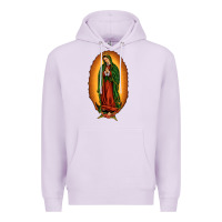 Lilac our lady of Guadalupe Premium Hoodie - JahusDesignShop