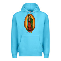 Ocean Blue our lady of Guadalupe Premium Hoodie - JahusDesignShop