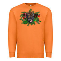 Carrot Christmas highland calf Premium Sweatshirt - RanaPortraitStore
