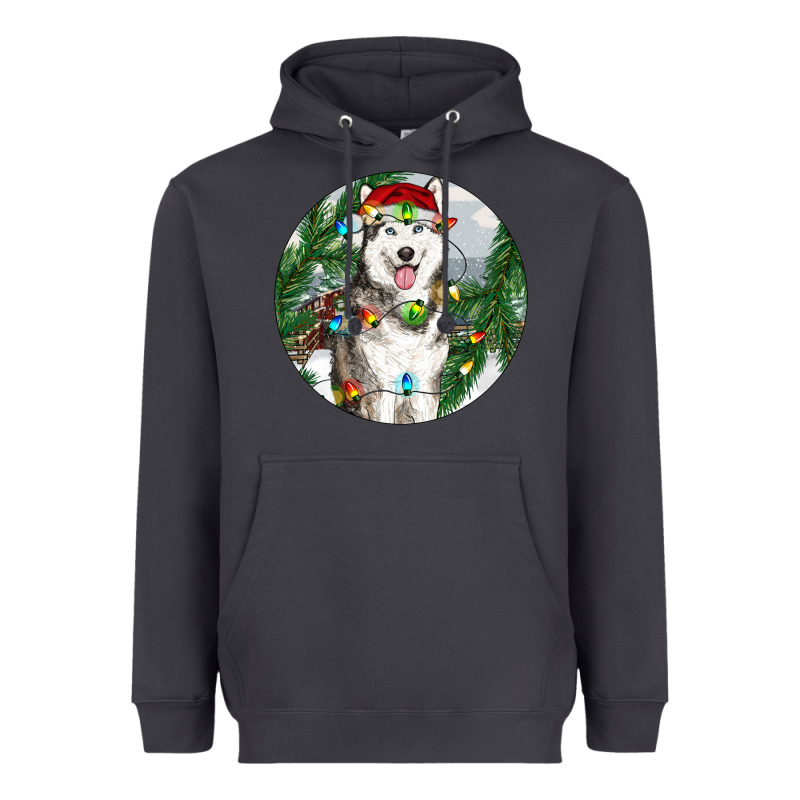 Husky And Farm Ornament Heavyweight Hoodie by RanaPortraitStore | Teevron