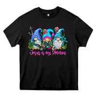 Black Jesus Is My Anchor Heavy Core Tee - CowhideDigitalArt