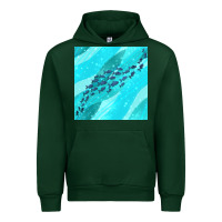 Forest Green fish and sea seamless pattern Urban Hoodie - BundleAndBundleShop