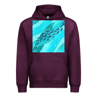 Mauve Wine fish and sea seamless pattern Urban Hoodie - BundleAndBundleShop