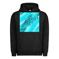 Pigment Black fish and sea seamless pattern Urban Hoodie - BundleAndBundleShop