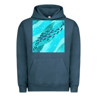 Pigment Midnight Navy fish and sea seamless pattern Urban Hoodie - BundleAndBundleShop