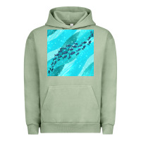 Pigment Oil Green fish and sea seamless pattern Urban Hoodie - BundleAndBundleShop