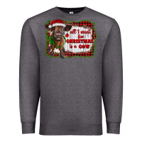 Charcoal Heather all i want for christmas is a cow highland calf Premium Sweatshirt - RanaPortraitStore