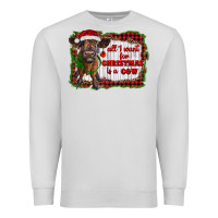 Dove Grey all i want for christmas is a cow highland calf Premium Sweatshirt - RanaPortraitStore