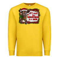Lemon all i want for christmas is a cow highland calf Premium Sweatshirt - RanaPortraitStore