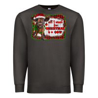 Smoke all i want for christmas is a cow highland calf Premium Sweatshirt - RanaPortraitStore
