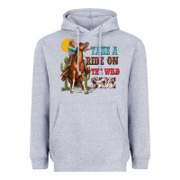 Heather Grey take a ride on the wild side with rodeo Heavyweight Hoodie - texasbilliewilder