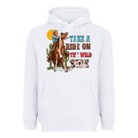 White take a ride on the wild side with rodeo Heavyweight Hoodie - texasbilliewilder