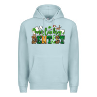 Blue Mist st patricks day one lucky dentist Premium Hoodie - AdoDesignShop