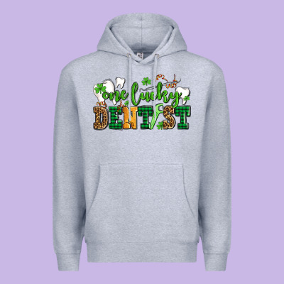 St Patricks Day One Lucky Dentist Premium Hoodie Designed By Adodesignshop
