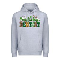 Heather Grey st patricks day one lucky dentist Premium Hoodie - AdoDesignShop