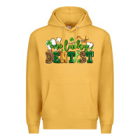 Mustard st patricks day one lucky dentist Premium Hoodie - AdoDesignShop
