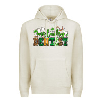 Oatmeal Heather st patricks day one lucky dentist Premium Hoodie - AdoDesignShop