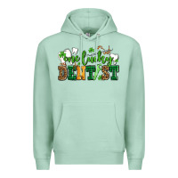 Seafoam st patricks day one lucky dentist Premium Hoodie - AdoDesignShop