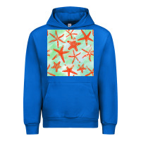 Cobalt starfish seamless pattern Urban Hoodie - BundleAndBundleShop