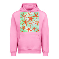 Fuchsia Pink starfish seamless pattern Urban Hoodie - BundleAndBundleShop