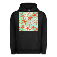 Pigment Black starfish seamless pattern Urban Hoodie - BundleAndBundleShop