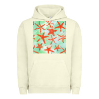 Pigment Pistachio starfish seamless pattern Urban Hoodie - BundleAndBundleShop