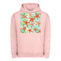 Pigment Salmon starfish seamless pattern Urban Hoodie - BundleAndBundleShop
