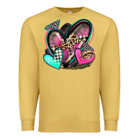 Antique Gold race hearts Premium Sweatshirt - Zillion Design Studio