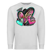 Dove Grey race hearts Premium Sweatshirt - Zillion Design Studio