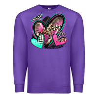 Purple race hearts Premium Sweatshirt - Zillion Design Studio