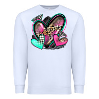 White race hearts Premium Sweatshirt - Zillion Design Studio