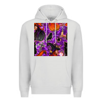 Dove Grey halloween witch seamless pattern Premium Hoodie - BundleAndBundleShop
